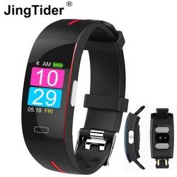JingTider P3 Smart Wristband ECG+PPG Heart Rate Blood Pressure Sport Smart Bracelet IP67 Waterpoof Fitness Tracker Smart Band