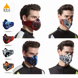 COOL Anti Pollution Face Mask MTB Cycling Mouth Masks PM 2.5 Dust Proof Activated Carbon Filter for Training Masker Face Shield