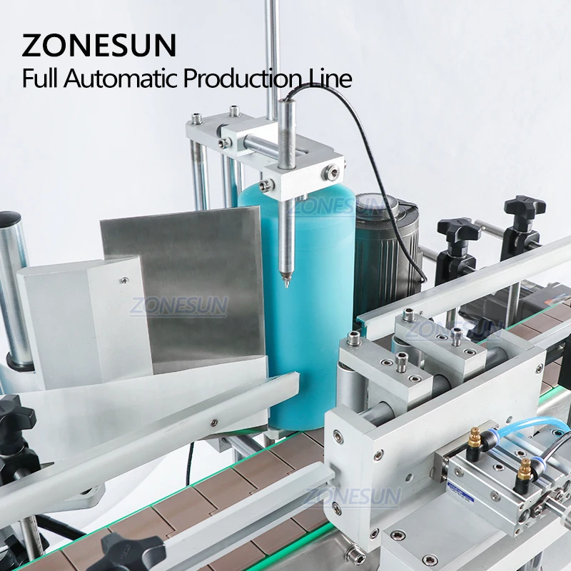 ZONESUN Tabletop automatyczna e-sok napój rozpuszczalnik pompa perystaltyczna napełnianie maszyny do zamykania i etykietowania do linii produkcyjnej