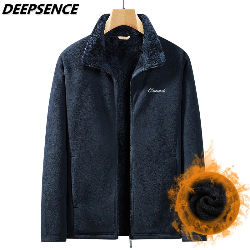 

Men's Winter Fleece Jackets Coats Windproof Warm Outdoor Jacket Fashion Casual Streetwear Jacket Men Clothing L-7XL Big Size