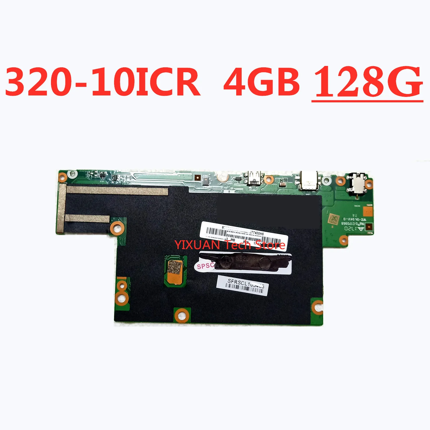 for Lenovo ideapad Miix 320-10ICR laptop motherboard, bm5668_vip5_r with CPU 80XFZ8350 RAM 4G SSD 128G 100% working test ok new!