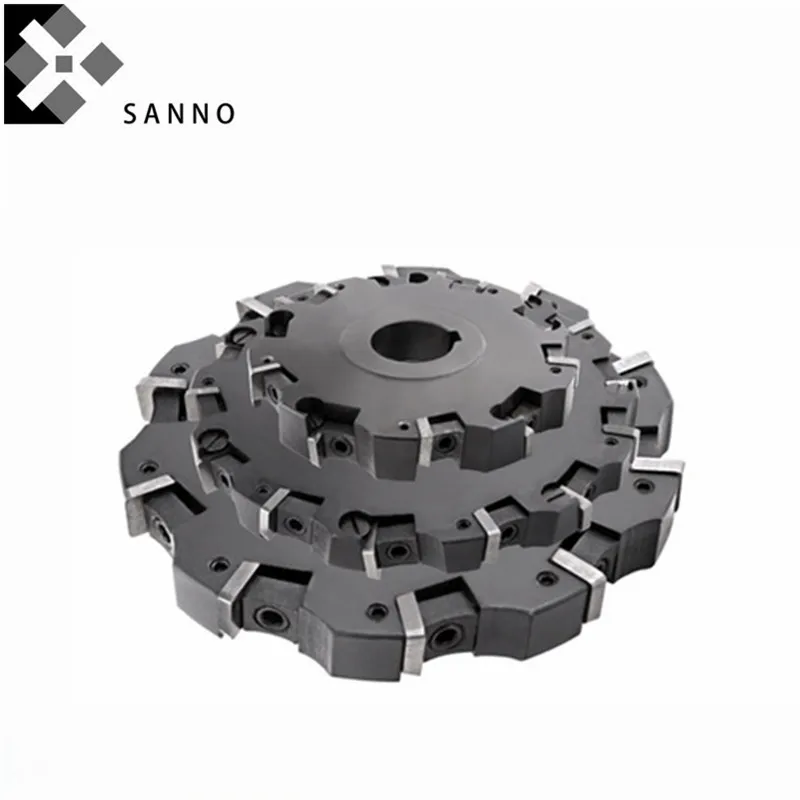 Three Sides Edge CNC Milling Cutter Disc 100 125 160 200 250 315mm CNC Slot Grooving Cutter End Mills Dies