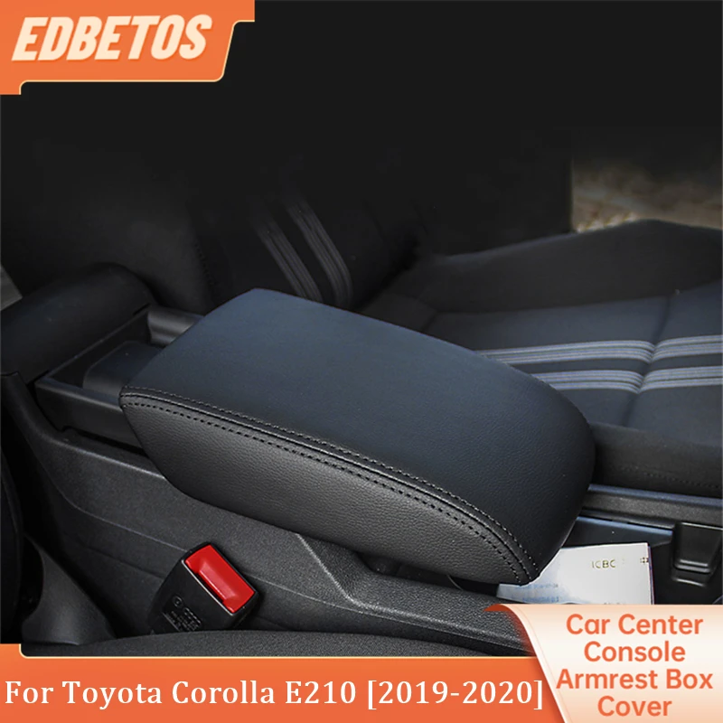 

For Toyota Corolla E210 2019 2020 Central Armrest Box Protection Cover Pad Leather Interior Decoration Accessories