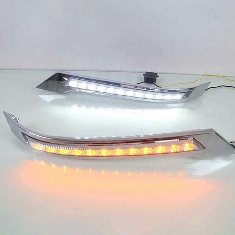 1 para dla Toyota Vellfire 2008 2009 2010 2011Car LED DRL światła dzienne światło dzienne włącz sygnał wodoodporny