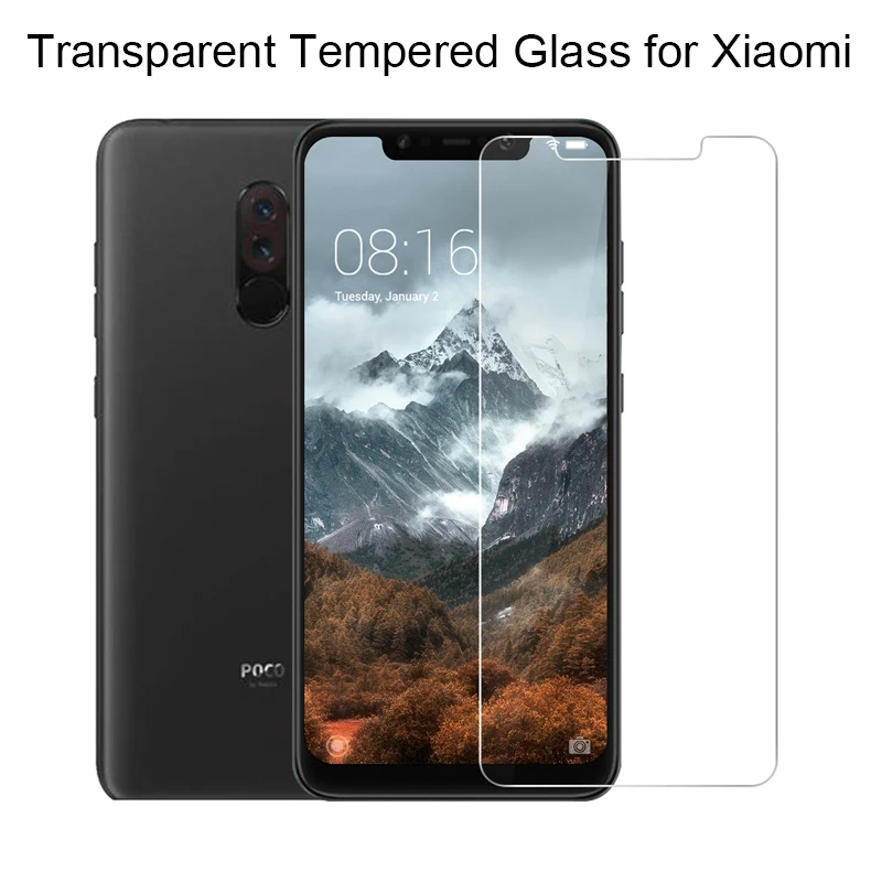 9H Tempered Glass for Pocophone F1 Screen Hard Glass for Xiaomi Mi A2 Lite Mi A1 A2 Glass on Mi4 Mi5s Plus Mi6 Mi Note 3 Mix 2S