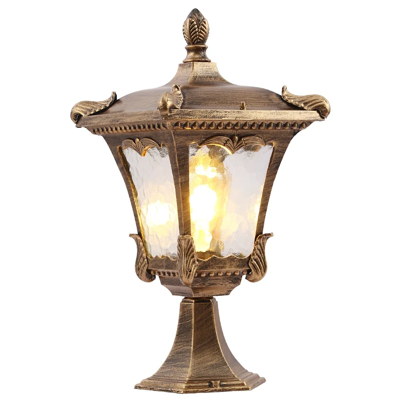 

Уличная лампа-столб, европейский светильник в европейском стиле для двери и коридора, водонепроницаемая внешняя лампа для сада и двора, освещение для столбов в стиле ретро