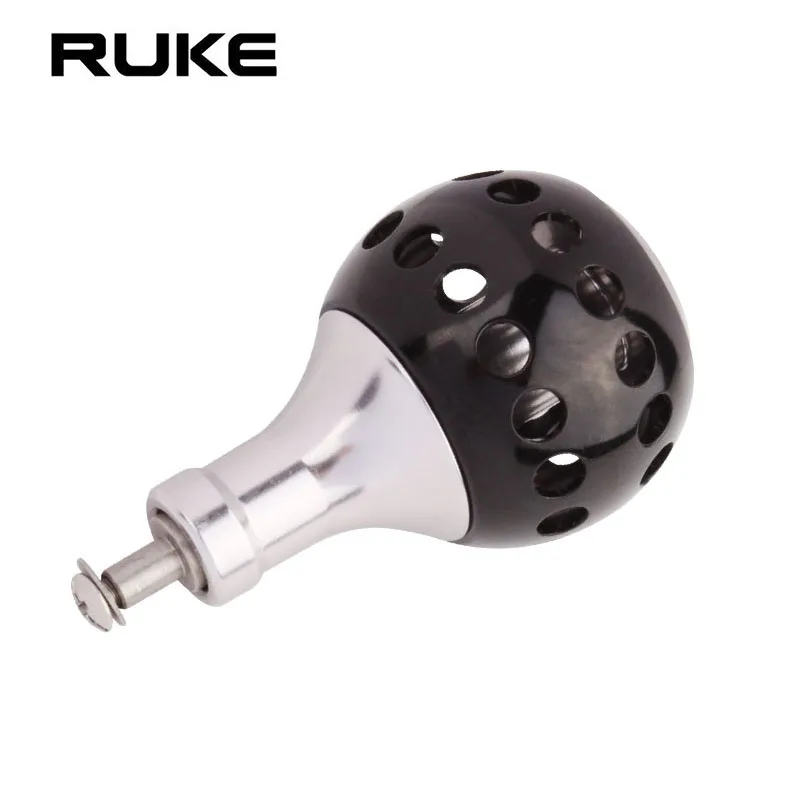 

RUKE New Design Machined Metal Fishing Reel Handle Knobs Bait Casting Spinning Reels Fishing Tackle Accessory