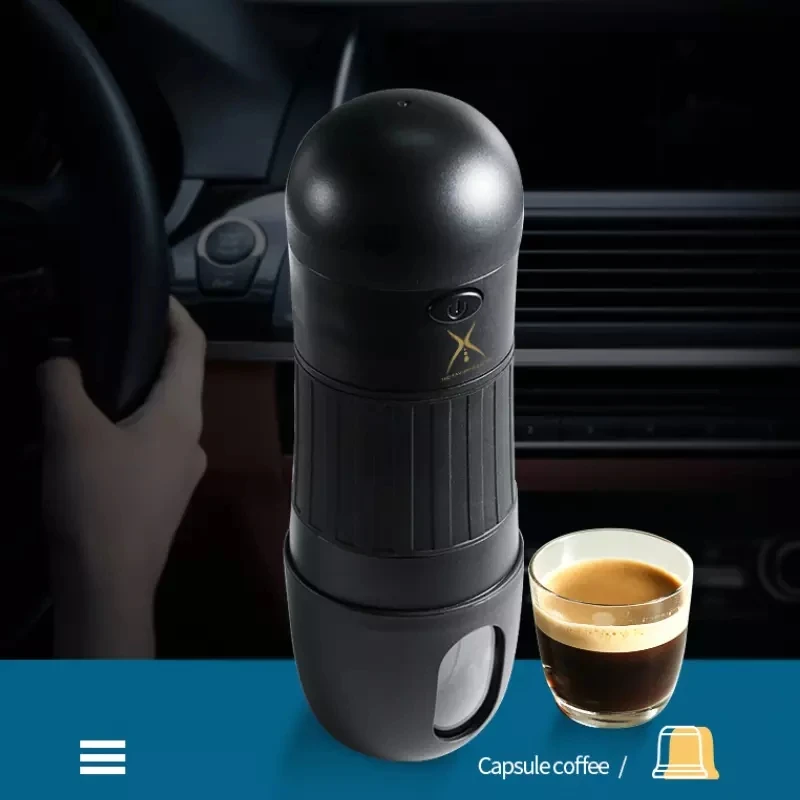 K-CUP Mini ไฟฟ้าเครื่องชงกาแฟอัตโนมัติแบบพกพา2ใน1แคปซูล/Ground สกัดผงเอสเพรสโซเครื่อง