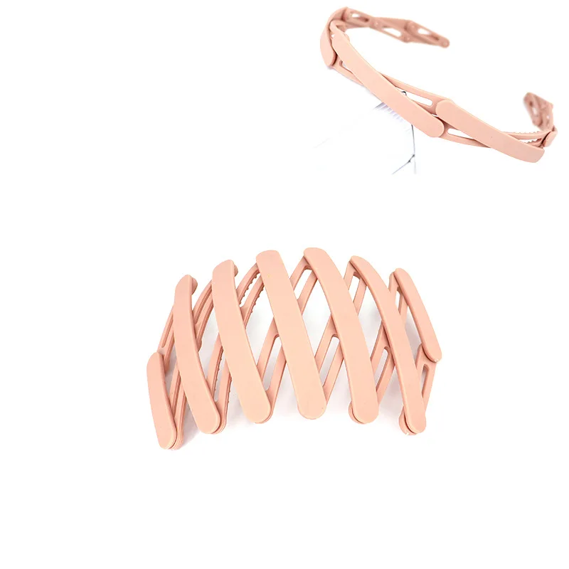 Portable Telescopic  Headbands  Women  Korean Folding Haircard with Toothed Anti-skid Face Wash Headband  Hair Accessories