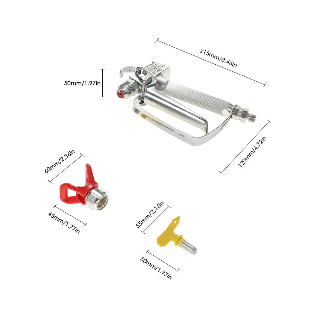 PHENDO 7/8 'N 3600PSI แรงดันสูง Airless Spray Gun หัวฉีด Painit เครื่องมือชุดสำหรับ Grc Wagner Sprayer