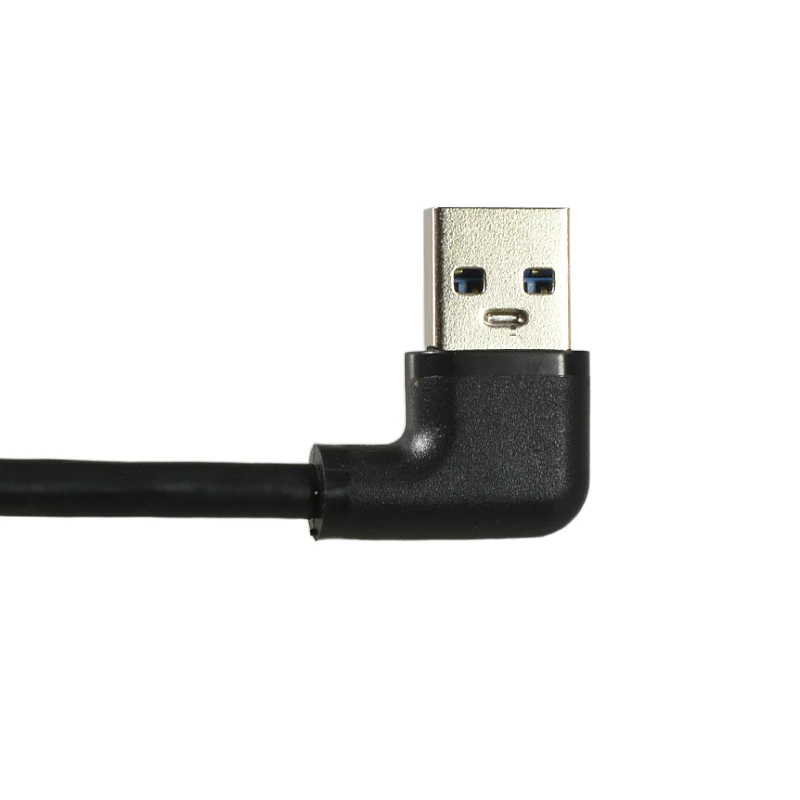 Same Side Double Bend Male to Male Usb3 USB3.0 Cable Short Double Right Angle 90 Degree Male USB 3.0 USB3.0 USB3 Cable Line Wire