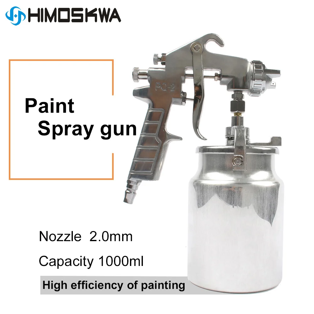 Hot Sale 1000ml 2MM Nozzle Professional Spray Gun Mini Air Paint Spray Guns Airbrush For Painting Car