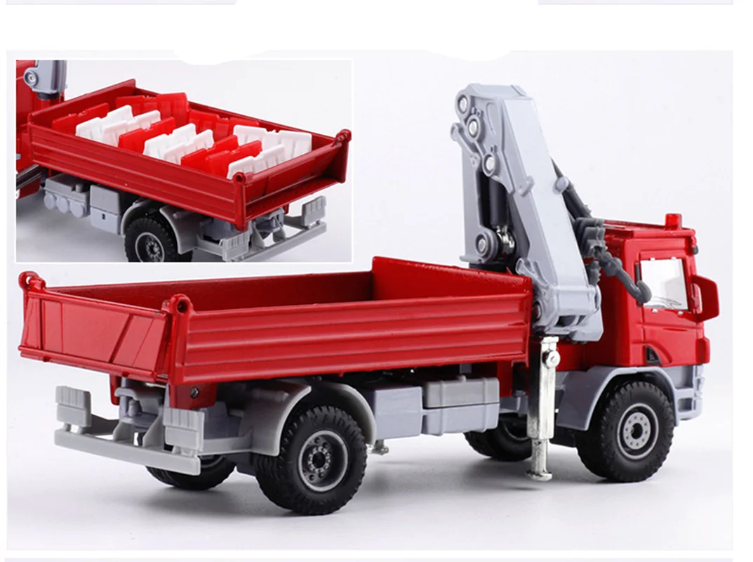 Alloy 1:50 truck-mounted crane transport truck model,high simulation crane engineering truck,children\'s toys,free shipping