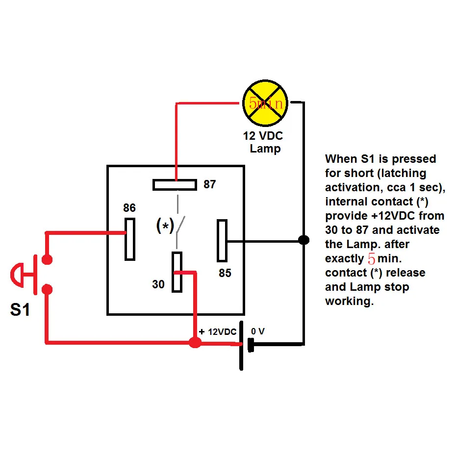 Normally Off F YS020 30A 5 minutes delay off after signal reset switch turn on 2V Time Delay Relay 300 s delay release off relay