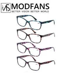 Oversized Reading Glasses Women Rectangle Leopard Frame Readers Presbyopic Eyeglasses Magnification Strength +1.0 to+4.0