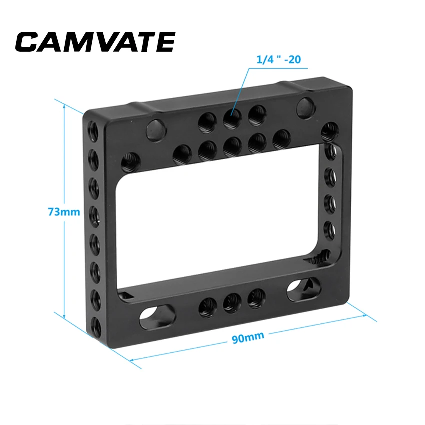 سبائك الألومنيوم CAMVATE لوحة الجبن مع 1/4 "-20 و 3/8"-16 تصاعد ثقوب موضوع مصممة للسينما الرقمية الحمراء DSMC2 كاميرا