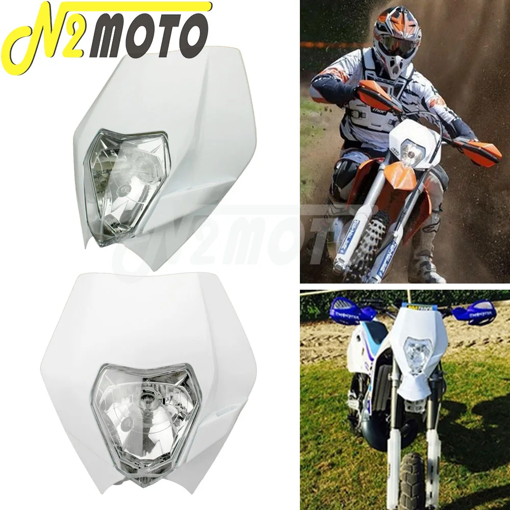 Motocross Headlight Fairing Enduro Headlight Dual Sport Front Lamp Light Mask For KTM SX XC EXC XCW 65 85 125 350 400 530 250