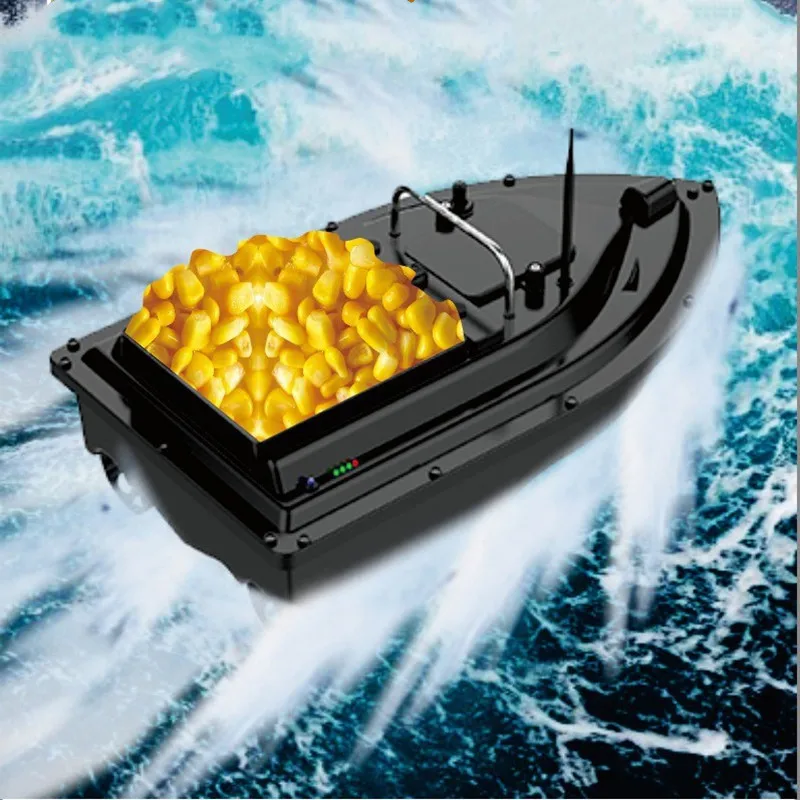 500M RC Distance Double Motor Cruise control Remote Control Fishing Bait Boat With 12000mah battery Large Hopper Pull the net