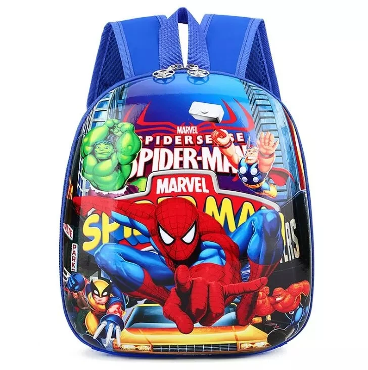 Disney-mochila con diseño de Spiderman para niños y niñas, morral con diseño de dibujos animados de Frozen Cars y animales, Bolsa Escolar para