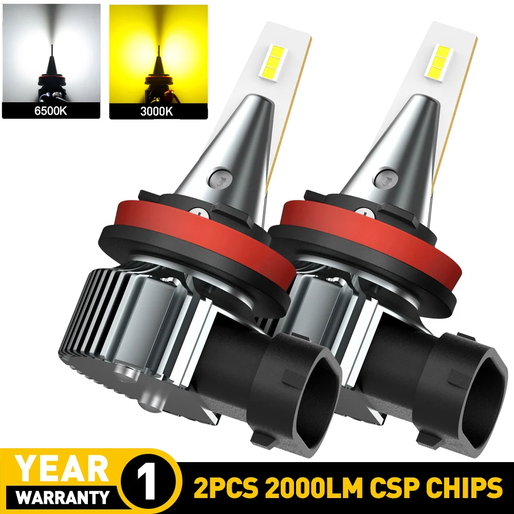 2Pcs 9006 HB4 LED Canbus for Volkswagen BMW Audi H8 H11 H10 H16 LED Bulb CSP Car Fog Lights DRL H27 881 880 PSX24W LED Auto Lamp