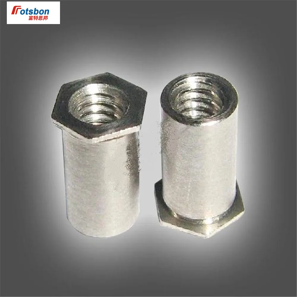 SOA-8632-10 Thru-hole Threaded Standoffs Self Clinching Crossing Crimped Studs Server Cabinet Rivet Nuts Sheet Metal PCB Rivnuts