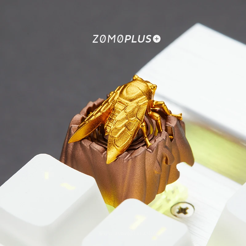 

ZOMO PLUS Distinctive Fantastic Beasts Series - Golden Cicada Translucent Aluminum Artisan Keycap Mechanical Keyboard Keycap