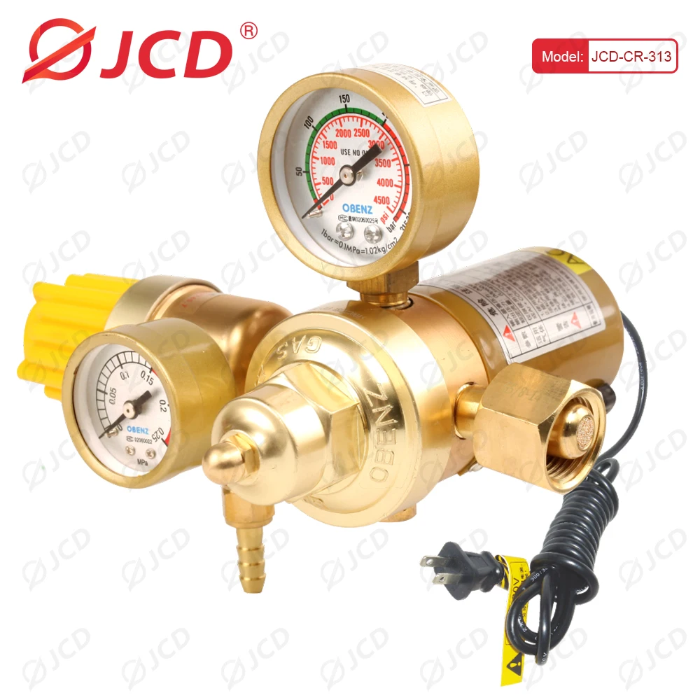JCD G5/8 "-14 0-25Mpa Argon CO2 Mig Tig Przepływomierz Regulator gazu Przepływomierz Spawanie Manometr Regulator argonu Reduktor ciśnienia
