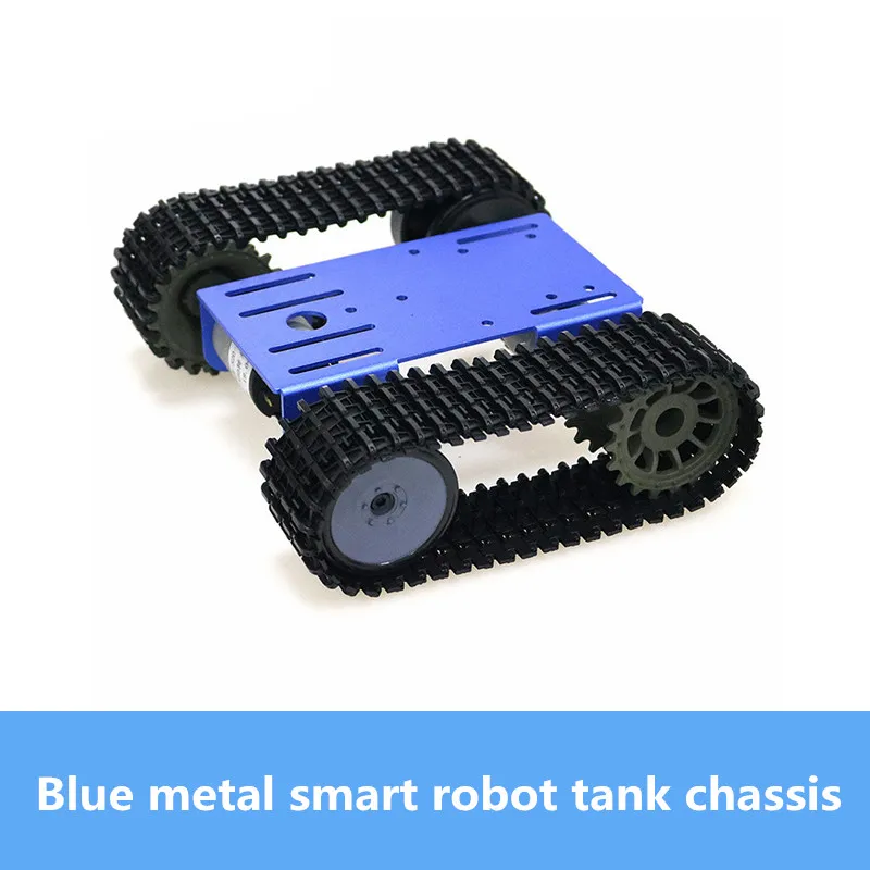 Metal Smart RC Tank Chassis Kit Shock-Absorbing Crawler Robot With 33GB-520 Motor Wireless Controller DIY For Android Toy