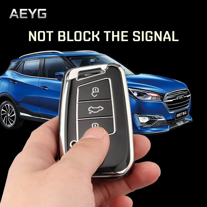 Fashion TPU Car Key Case Full Cover Shell Fob For Volkswagen VW Tiguan MK2 Magotan Passat B8 CC For Skoda Superb A7 Accessories