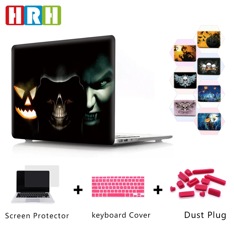 HRH Ghosts Halloween Festival Eco-friendly Laptop PC Shell Hard Plastic Case for Macbook Air Pro Retina 13 15 A2159 A2289 A2251