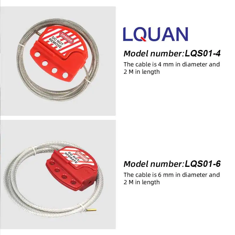 8 Types Red Adjustable Cable Lockout,Cable Lockout Tagout Devices