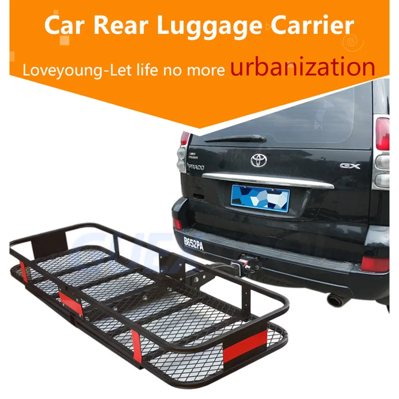 SUV cross-country modification car rear luggage frame hitch mount luggage carrier/Trailer frame On-board cargo rack