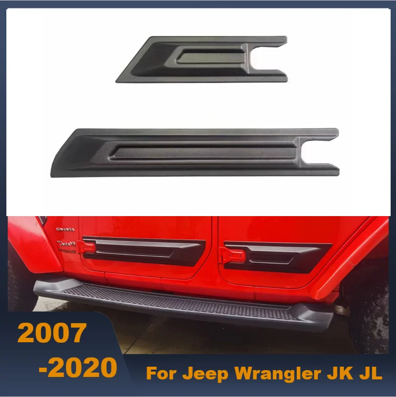 Good Quality Car Side ABS Door Molding Body Strip Streamer Protector Cover Kit Trim Fit For Jeep Wrangler JK JL 2007-2020