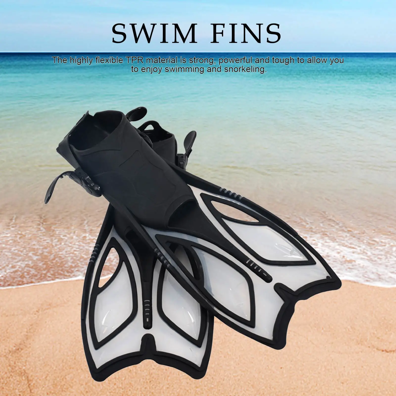 Snorkeling Diving Swim Fins Portable Adjustable Scuba Diving Flippers Professional Snorkel Foot Flippers For Swiming Accessories