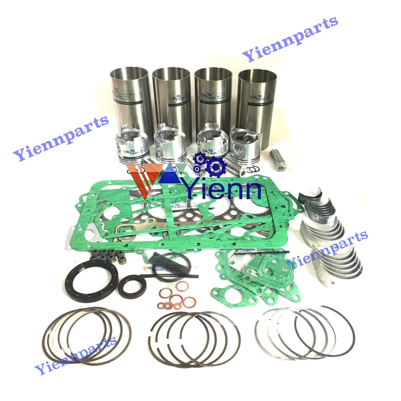 

4TNC88 Overhaul Rebuild Kit With liner Piston Kit Full Gasket set For Yanmar B50 Mini Excavator Diesel Engine Space Parts