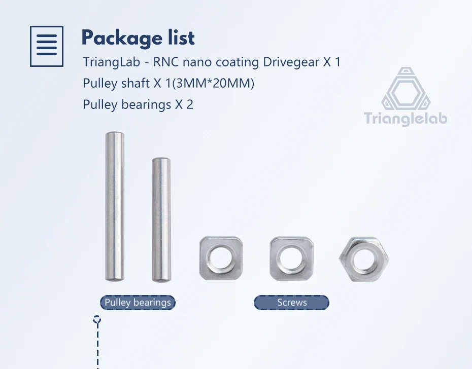Trianglelab RNC Dual-Drive-Getriebe-Extruder für DDB V2.0 und DDB V2.1 Sherpa Mini Extruder Prusa 3D-Drucker – Detail 10