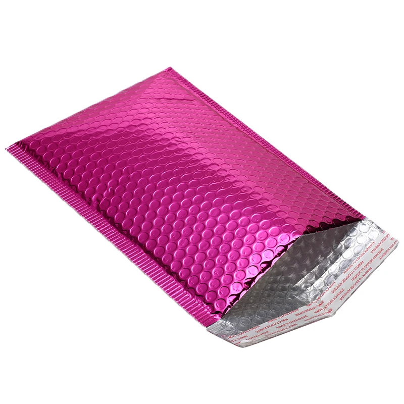 10/50Pcs Hot Aluminized film Foam Envelope Self-Sealing Padded Mailing Shipping Envelopes With Bubble General Packing 2 Colors