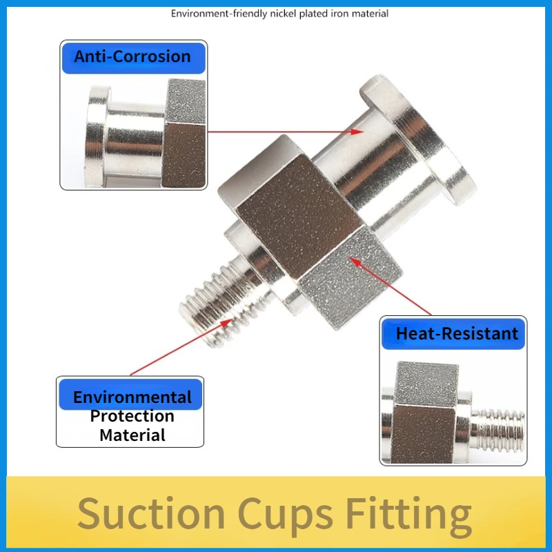 Peças do manipulador ventosas cabeça grande cabeça pequena adaptador de dente de metal m5 conector de cotovelo de t de ferro conector pneumático articulação rápida