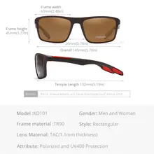 Rectangular Polarized TAC Sunglasses #2