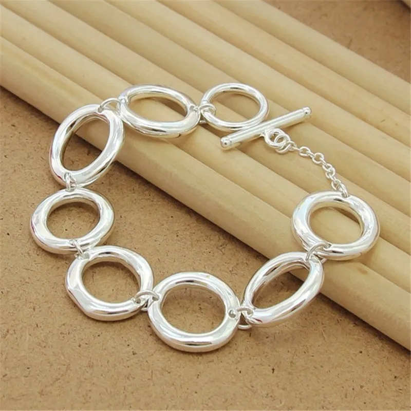 BABYLLNA 2024 New 925 Sterling Silver O Shaped Bracelet Fashion Jewelry For Woman Engagement Wedding Party Luxury Gifts