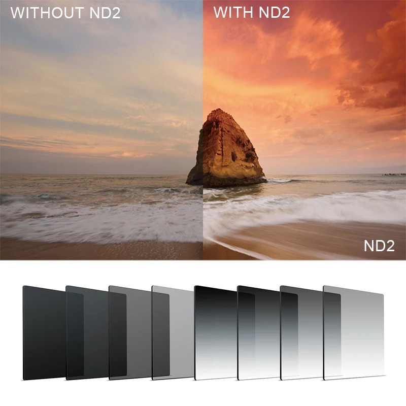 Camera Neutral Density Full Color ND 2 4 8 16 Gradual ND 2 4 8 16 Square for Cokin P Series 8 Colors Filter Set DSLR Cameras