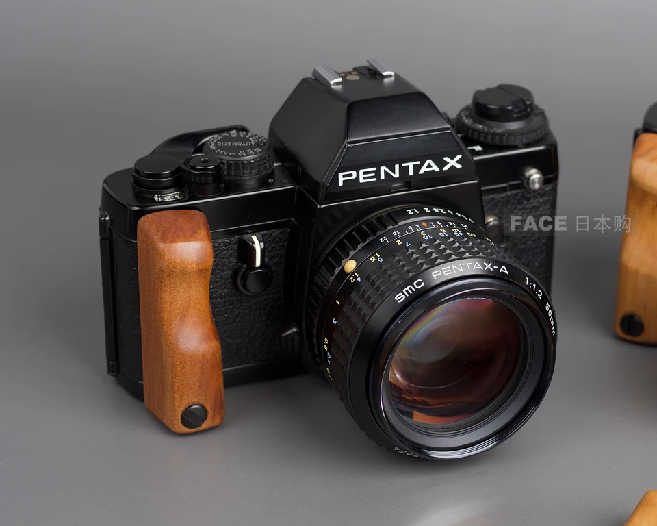 walnut Wood grain carving Shake Handle Part For PENTAX LX camera