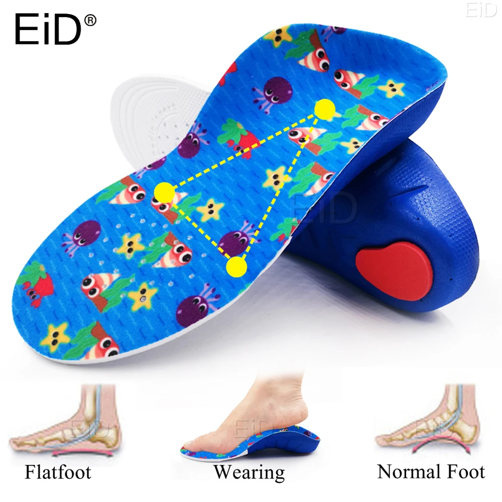 Children Kids Orthotic Insole Arch Support OX-Legs Flat Foot Health Shoe Sole Pad insoles for Shoes insert Orthopedic insoles
