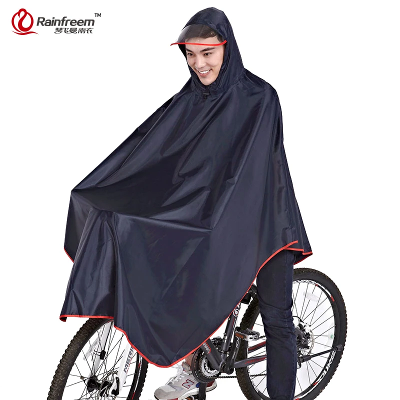 

Rainfreem Impermeable Raincoat Women/Men Thick Bicycle Rainwear Poncho Rain Coat Women Waterproof Rainwear Rain Gear Poncho