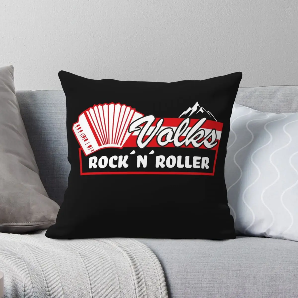 Volks Rock'n'Roller Andreas Fanshirt Square Pillowcase Polyester Linen Velvet Creative Zip Decor Home Cushion Cover