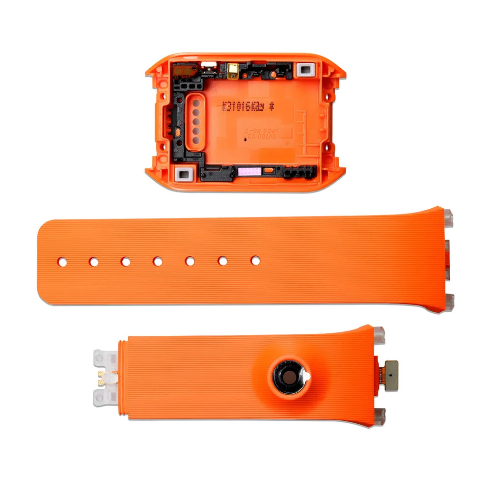 Back Cover Case + Silicone Watchband Strap for Samsung Gear SM-V700 Watch Replacement Rear Housing Cover Watch Band Bracelet