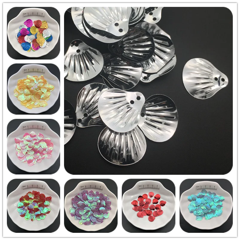 30g 13mm 18mm Shell Loose Sequins Paillettes For Sewing ,Shoes,Hats,Kids DIY,Crafts Accessories Wholesale