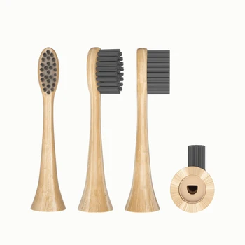 Tête de brosse à dents électrique en bambou, poils souples bionickel ables, charbon de bois, remplacement, Hbery, série 6/9, HX6100, HXHau32
