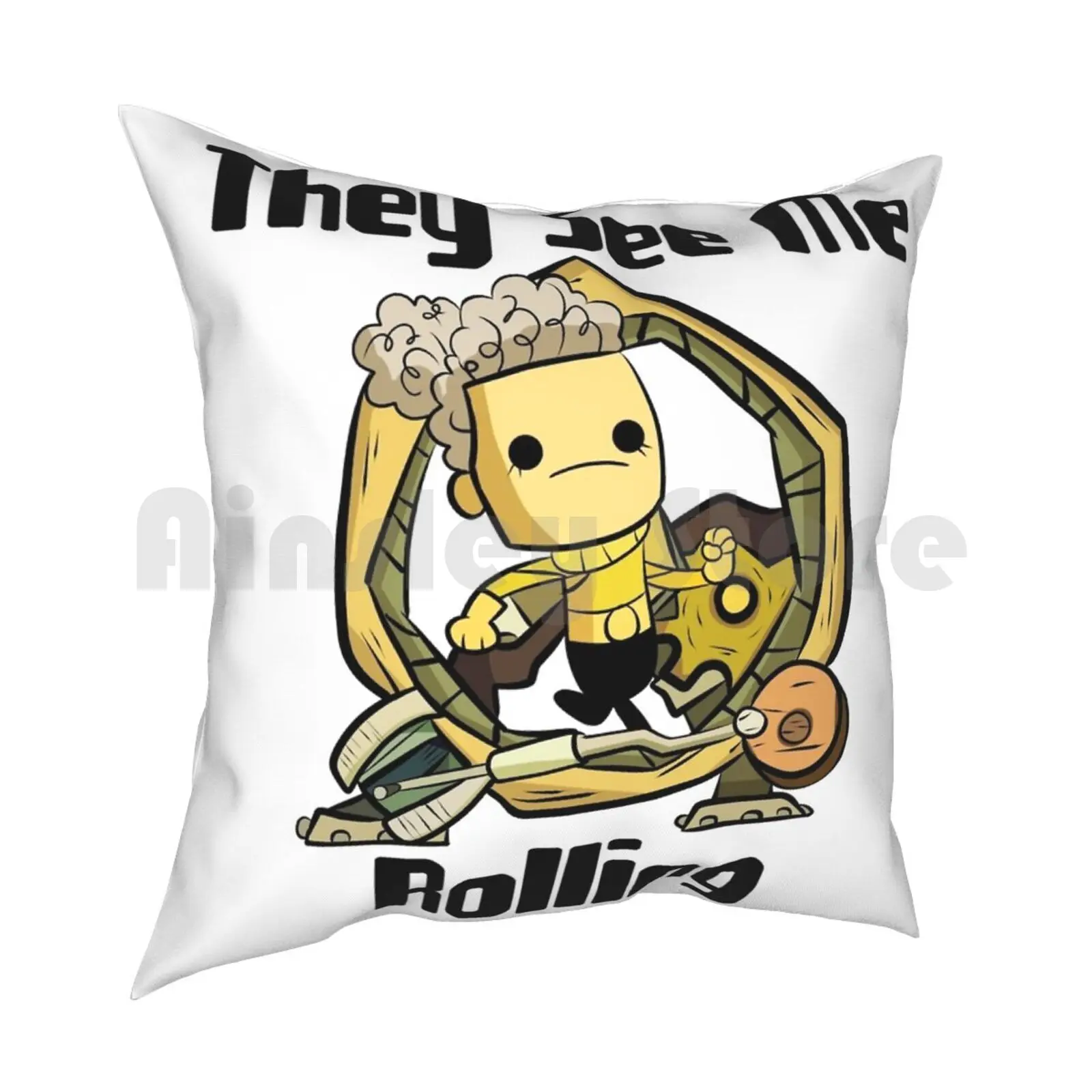 They See Me Rolling | Oxygen Not Included Pillow Case Printed Home Soft Throw Pillow Oxygennotincluded Games Gaming