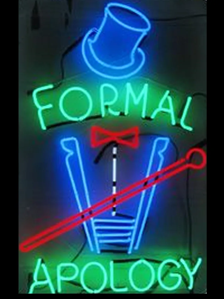 Neon Sign For formal apology cat Commercial gentleman Beer Lamp resterant light decorate Hotel store coffee Impact Attract light